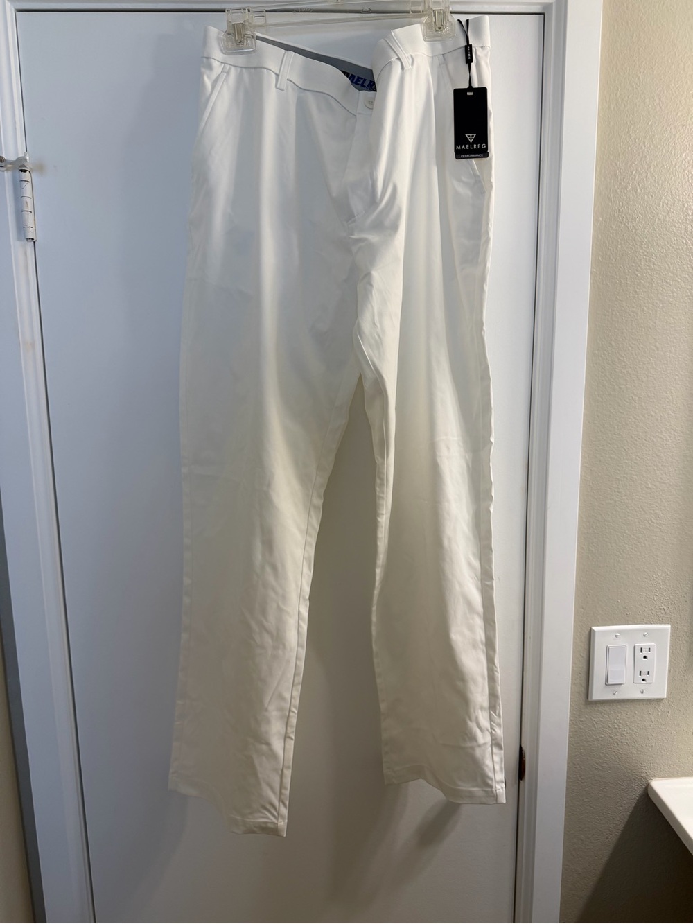 Maelreg Men's White Dress Pants